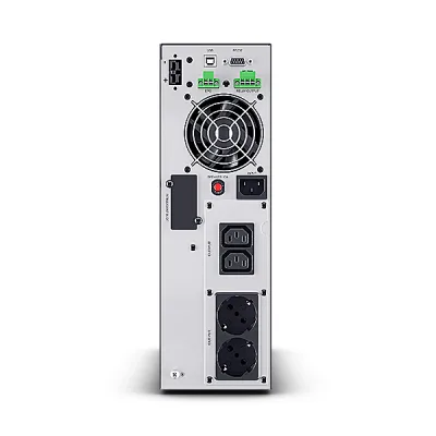 UPS CYBER POWER Online dubla conversie cu Sinusoida Pura, slim tower, 2000VA 1800W, 2xIEC C13 2xSchuko, 4x 12V/9Ah, USB,RS232, Slot SNMP, GreenP, seria OLS, "OLS2KECR" (timbru verde 11 lei)