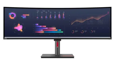 Monitor Commercial Lenovo ThinkVision P49w-30, 49", 5120 x 1440 pixeli, Black, 3 ani Garantie