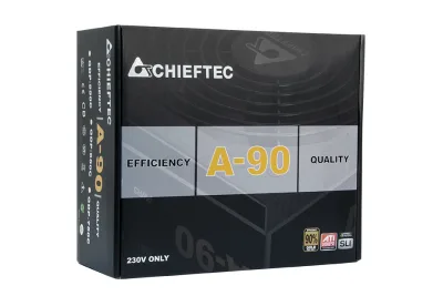 SURSA Chieftec A-90 650 W, semi-modulara, certificare 80 Plus Gold - compatibila, ventilator 120mm, PCI-E 6+2 pin x 2, SATA x 6, "GDP-650C" (timbru verde 2 lei)