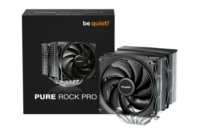 COOLER be quiet "Pure Rock Pro 3" skt. Intel si AMD, racire cu aer, vent. 120mm, 500 - 2000 rpm, 6 heatpipes, inaltime 155mm, "BK041" (timbru verde 0.8 lei)