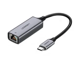 ADAPTOR RETEA Ugreen, "CM199" USB Type-C to Gigabit LAN Adapter, LED, gri "50737" (timbru verde 0.18 lei) - 6957303857371