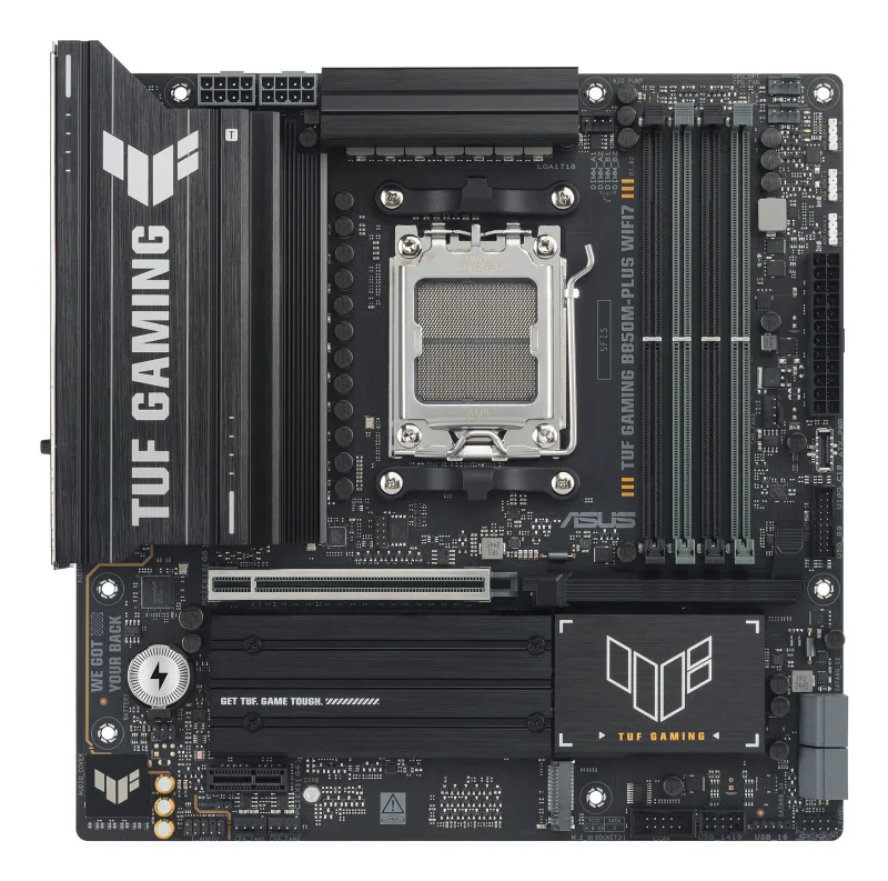 ASUS TUF GAMING B850M-PLUS WIFI7 AM5 4xDDR5 mATX Pciex5 DP HDMI USB MB "TUF GAMING B850M-PLUS WIFI7" (timbru verde 0.18 lei)