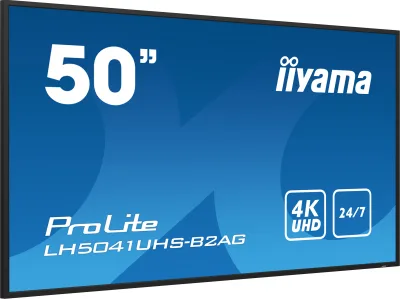 Display Profesional VA LED Iiyama 50" LH5041UHS-B2AG, UHD (3840 x 2160), VGA, HDMI (Negru) "LH5041UHS-B2AG" (timbru verde 7 lei)