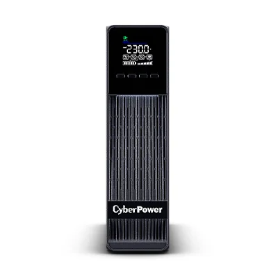 UPS CYBER POWER Online dubla conversie cu Sinusoida Pura, slim tower, 1000VA 900W 1xIEC C13 2xSchuko, 2x 12V/9Ah, USB,RS232, Slot SNMP, GreenP, seria OLS, "OLS1KECR" (timbru verde 11 lei)