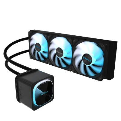 Cooler Lichid GIGABYTE EAGLE 360, Racire cu lichid, AIO 360mm, RGB, Intel/ AMD, Negru "GP-GIGABYTE EAGLE 360" (timbru verde 2 lei)