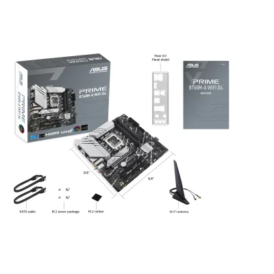 ASUS PRIME B760M-A WIFI D4 LGA1700 4xDDR4 mATX 2xHDMI DP WIFI MB "PRIME B760M-A WIFI D4"