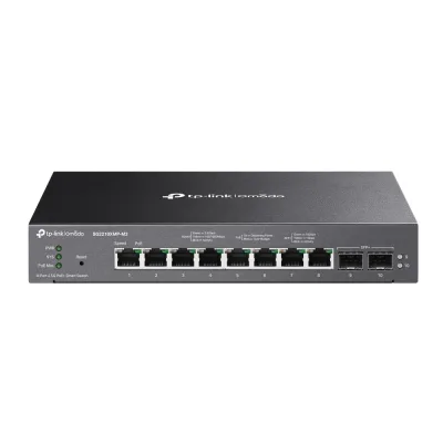 SWITCH TP-LINK POE Omada 8-Port 2.5GBASE-T si 2-Port 10GE SFP+ Smart Switch cu 8-Port PoE+, carcasa metalica "SG2210XMP-M2" (timbru verde 2 lei)