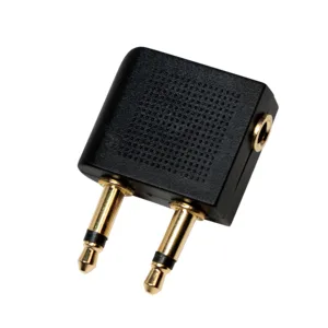 ADAPTOR audio LOGILINK convertor stereo (2 x 3.5 mm jack T la 1 x 3.5 mm jack M), negru, "CA1089" (timbru verde 0.08 lei)