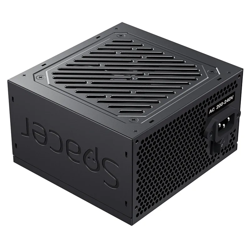 SURSA SPACER BZCO-500 80+ Bronze compatible, 500W, fan 120mm, MB (20+4) x1, CPU (4+4) x1, PCI-E (6+2) x2, SATA x5, Molex x1, *retail* "SPPS-BZCO-500", (timbru verde 2 lei)