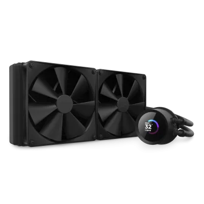 Cooler NZXT "Kraken 280", skt universal, racire cu lichid, ventilator 140 mm x 2 , 1500 rpm, "RL-KN280-B1" (timbru verde 2.00 lei)