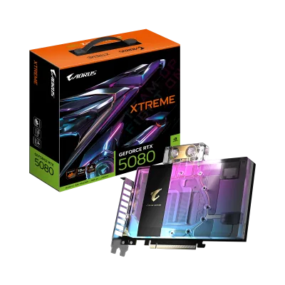 Placa video Gigabyte AORUS GeForce RTX 5080 XTREME WATERFORCE WB, 16GB GDDR7, PCI Express 5.0, 256bit