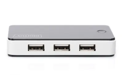 Digitus 7-Port USB 2.0 Hub Active/bk "DA-70222" (timbru verde 0.8 lei)