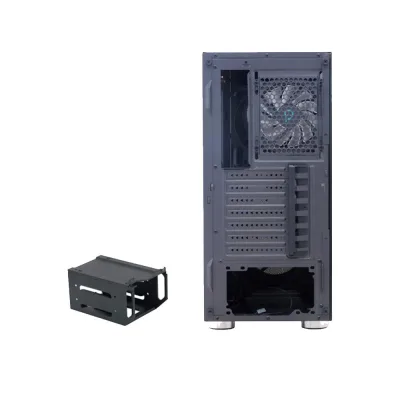 Carcasa SPACER SPCS-GC-RAINBOW, RGB, Mid Tower, Black