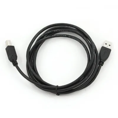 CABLU USB GEMBIRD pt. imprimanta, USB 2.0 (T) la USB 2.0 Type-B (T), 1.8m, conectori auriti, black, "CCP-USB2-AMBM-6" / 45505977 (timbru verde 0.08 lei)