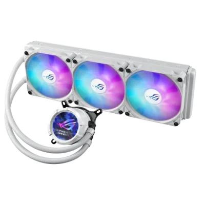 Cooler Procesor ASUS ROG Strix LC III 360 ARGB White Edition, Lichid, 12 cm, 3 ventilatoare, aRGB