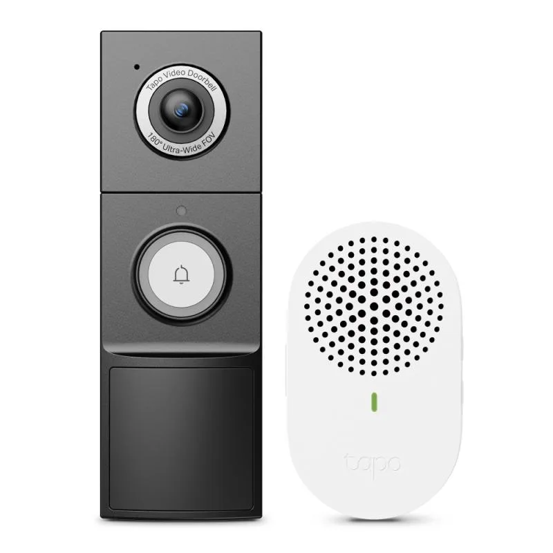 Video Doorbell Camera 1×Tapo D235 + 1×Tapo D100C SPEC: 2.5K 5MP(2560x1920), 2.4 GHz, Battery Powered or Hardwired, Chime included FEATURE: Ringtones, 10000mAh rechargeable lithium-ion battery, Head to Toe View(4:3), Smart Detection and Notifications
