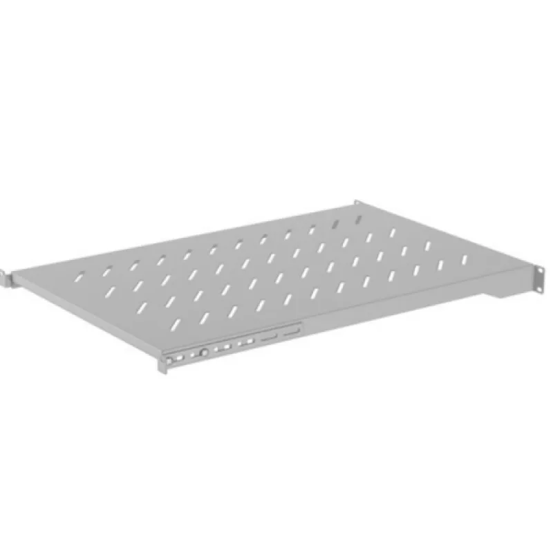 Poliță fixă Lanberg pentru cabinere rack, 19", 1U/445X350MM, max. load 25kg, material otel, gri