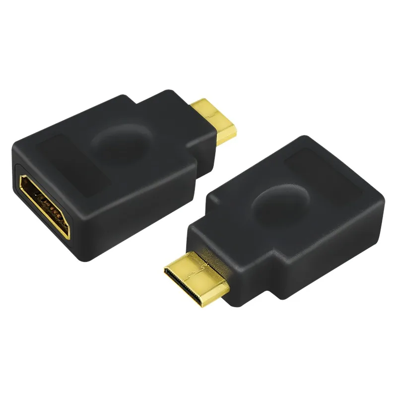 ADAPTOR video LOGILINK, Mini-HDMI (Type C)(T) la HDMI (M), conectori auriti, rezolutie maxima 4K UHD (3840 x 2160) la 30 Hz, negru, "AH0009" (timbru verde 0.08 lei)
