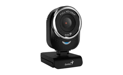 CAMERA WEB GENIUS  senzor 1080p Full-HD cu rezolutie video 1920x1080, QCam 6000, microfon, black "32200002407"  (timbru verde 0.18 lei)