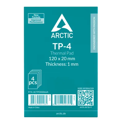 Set 4 buc Thermal Pad Arctic "TP-4", 120 x 20 mm 1mm grosime, densitate 3.4 g/cm3,"ACTPD00066A"