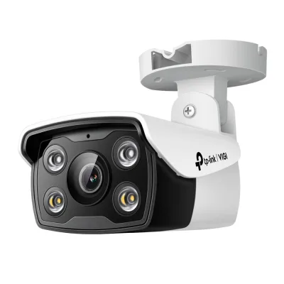 "TP-Link Camera IR de supraveghere Bullet pentru exterior VIGIC330(4MM), Senzor imagine: CMOS 1/2.8"", Lentila 4mm, F1.6,Weatherproof: IP67, Infrarosu: 30m, Detectare: 70m, Observare: 29m, Recunoastere: 10m, Identificare: 5mUnghi vizualizareHorizontal