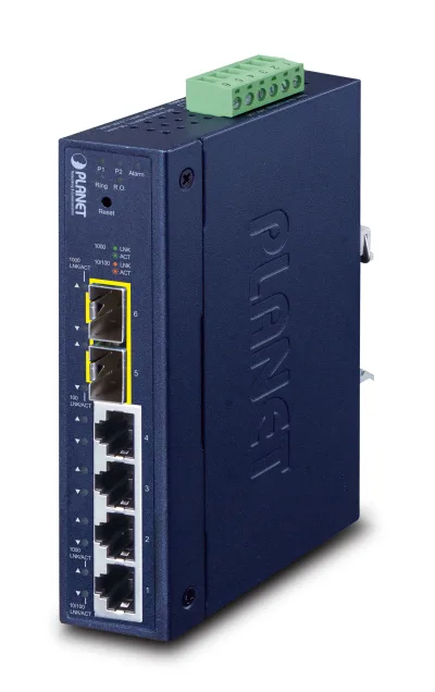 NET SWITCH 4PORT 1000M/IGS-4215-4T2S PLANET "IGS-4215-4T2S" (timbru verde 2 lei)