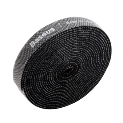 ORGANIZATOR cabluri tip Velcro Baseus Colourful Circle, 3m, negru "ACMGT-F01" - 6953156293496