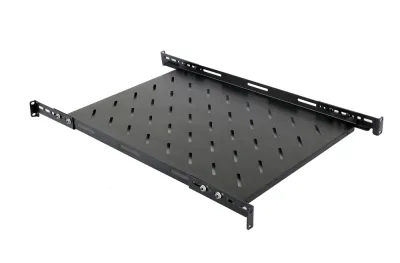 RAFT FIX SPACER 1U pentru rack 19", adancime 300mm, pt. cabinet de 600mm, cu urechi fixare, suporta capacitate ridicata, vopsea antistatic, otel 1.2mm, black, "SPSF-1U300HE-BK-03"