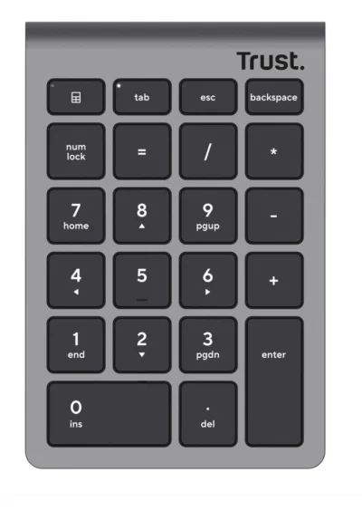 Tastatura Trust Xalax, Wireless, Argintiu