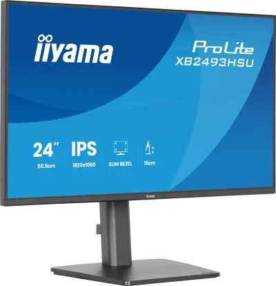 IIYAMA Monitor LED XB2493HSU-B1 23.8" IPS 1920x1080 120Hz, 16:9. 350cd, 1500:1, 1ms, HDMI, DP, USB HUB, Full Ergo, Pro "XB2493HSU-B1" (timbru verde 7 lei)