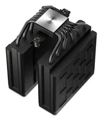 COOLER DeepCool "AG620 BK ARGB V2" skt. Intel si AMD, racire cu aer, vent. 2 x 120mm, 300 - 1950 rpm, 6 heatpipes, inaltime 161mm, RGB adresabil,"R-AG620-BKAMMN-GJD"  (timbru verde 0.8 lei)
