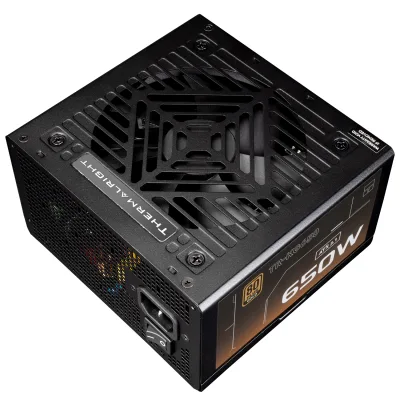 SURSA Thermalright "TR-KG650-sleeved", 650W,  certificare 80 Plus Gold, modular, LLC, DC to DC,  fan 120mm, negru, "TR-KG650-sleeved" (timbru verde 2 lei)