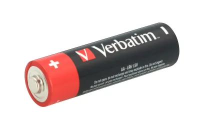 BATERIE VERBATIM  AA (R6), 1.5V alcalina,  4 buc., shrink wrap "49501" (timbru verde 0.32 lei)