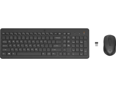 Kit wireless tastatura si mouse HP 330, taste numerice, negru