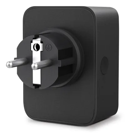 PRIZA inteligenta TP-LINK exterior, design compact, certificare Matter, Schuko x 1, cu monitorizarea energiei, conectare prin Schuko (T), 16 A, programare prin smartph, BT, WiFi, negru "Tapo P410M" (timbru verde 0.18 lei)