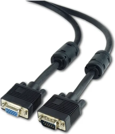 CABLU video GEMBIRD, adaptor VGA (T) la VGA (M), 1.8m, premium, dublu ecranat, negru, "CC-PPVGAX-6B" (timbru verde 0.18 lei)