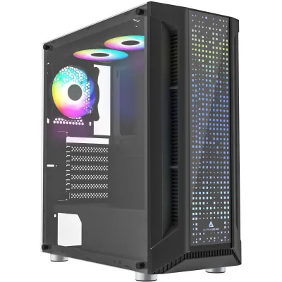 Carcasa ALPHAGEAR Trickster RGB, Mid Tower, Black