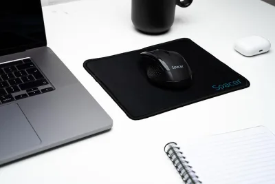 Mousepad Gaming SPACER SP-PAD-S, 220 x 180 mm, Negru