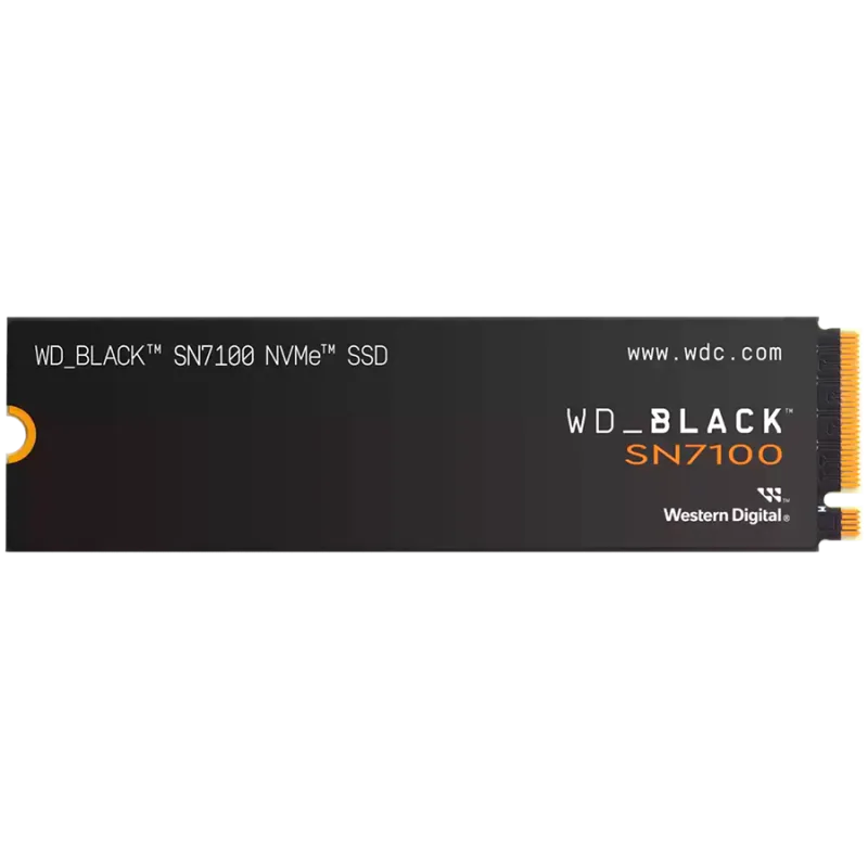 SSD WD Black SN7100 1TB M.2 2280 PCIe Gen4 x4 NVMe, Read/Write: 7250/6900 MBps, IOPS 1000K/1400K, TBW: 600 "WDS100T4X0E-00CJA0"
