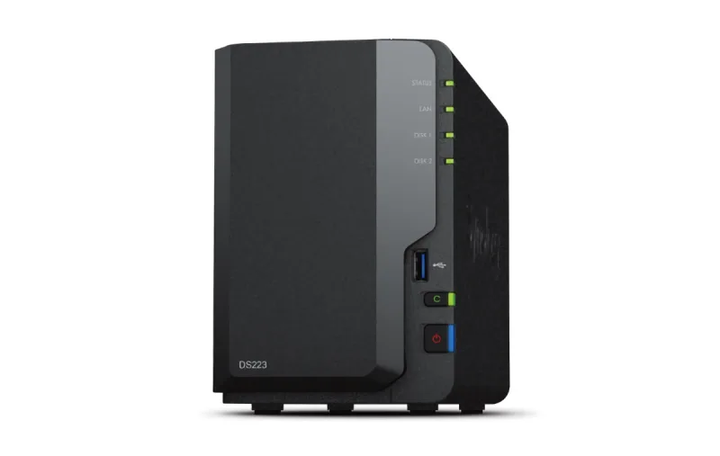 SYNOLOGY Desktop 2-BAY QUAD CORE 2GB RAM "DS223" (timbru verde 0.8 lei)