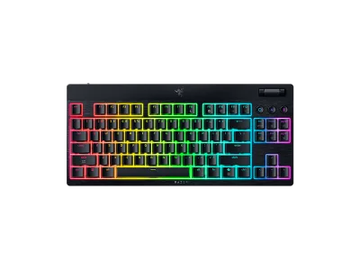 Tastatura Mecanica Gaming Razer BlackWidow V4 Low-Profile Tenkeyless HyperSpeed, RGB, Wireless, Negru
