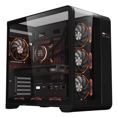 Carcasa 1STPLAYER RT7-BK, Mid Tower, Black