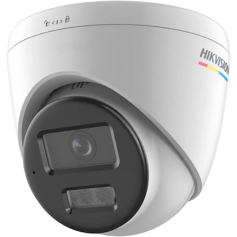 Camera de supraveghere IP Turret 6MP ColorVu 3.0 Hikvision DS-2CD1367G3- LIU(2.8MM), Compresie: 1/2.4" Progressive Scan CMOS Lentila fixa: 2.8mm, Iluminare min: Lumina alba: 30m, microfon incorporat, Slot card de memorie: microSD/microSDHC/microSDXC maxim