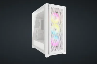 Carcasa Corsair iCUE 5000D RGB Airflow, RGB, Mid Tower, White