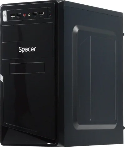 Carcasa SPACER SPC-MOON, Mid Tower, Black