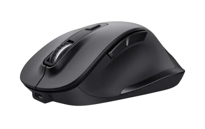 Mouse Wireless TRUST Fyda, 2400 dpi, Negru