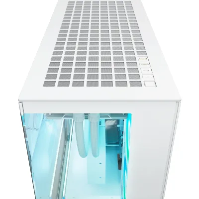 CARCASA Arctic "Xtender VG Wh", mid tower, max 8xfan, 3x P14 Pro R A-RGB si 2x P12 Pro A-RGB instalate, shroud 24 LED ARGB, USB-C x 1, USB 3.2 x 2, audio+mic, 7 sloturi exp, GPU vertical, riser PCIe 4.0, alb, "ACPCC00017A" (timbru verde 0.4lei)