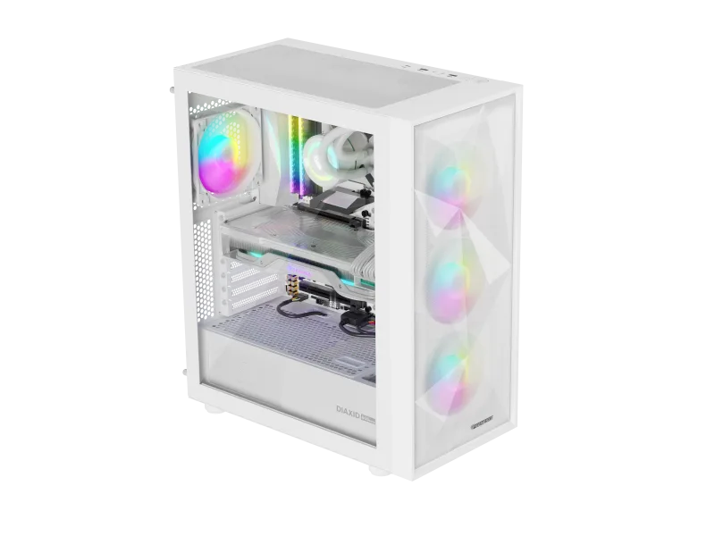 Carcasa GENESIS Diaxid 605 ARGB, Mid Tower, White