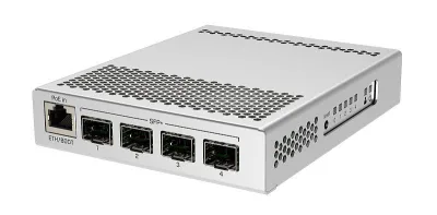 NET ROUTER/SWITCH 4 SFP+/CRS305-1G-4S+IN MIKROTIK "CRS305-1G-4S+IN" (timbru verde 2 lei)