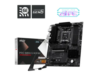Placa de baza MSI PRO B850-S WIFI6E, AM5, DDR5, BT, ATX, Negru 911-7E80-002 "PRO B850-S WIFI6E"